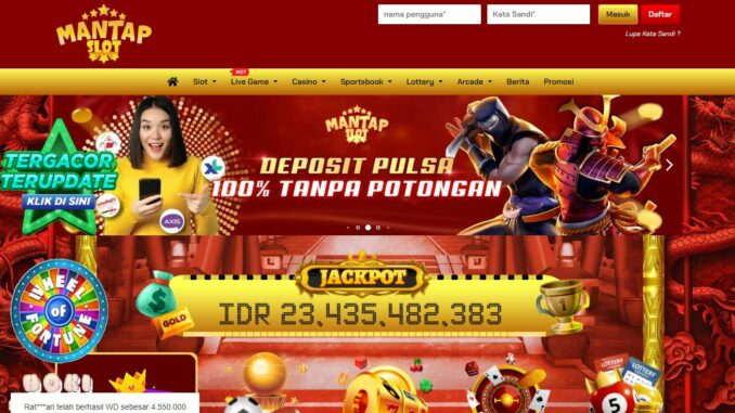 MANTAPSLOT BONUS SLOT MEMBER BARU 100%