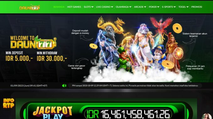 DAUN77 Freebet Gratis Rp 10.000 Tanpa Deposit