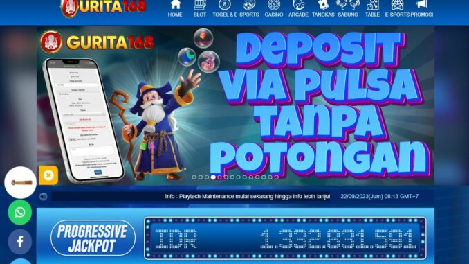 GURITA168 BONUS SLOT MEMBER BARU 30%