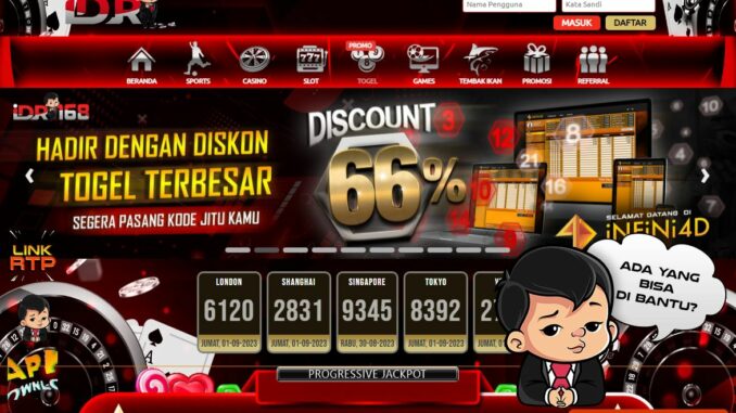 IDR168 Freebet Gratis Rp 20.000 Tanpa Deposit