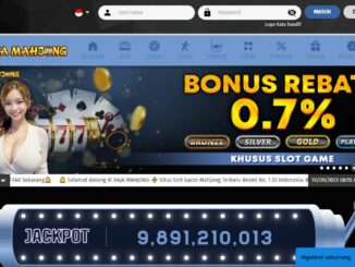 RAJAMAHJONG BONUS SLOT MEMBER BARU 100%