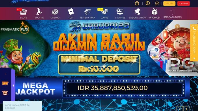 Garuda123 Freebet Gratis Rp 10.000 Tanpa Deposit