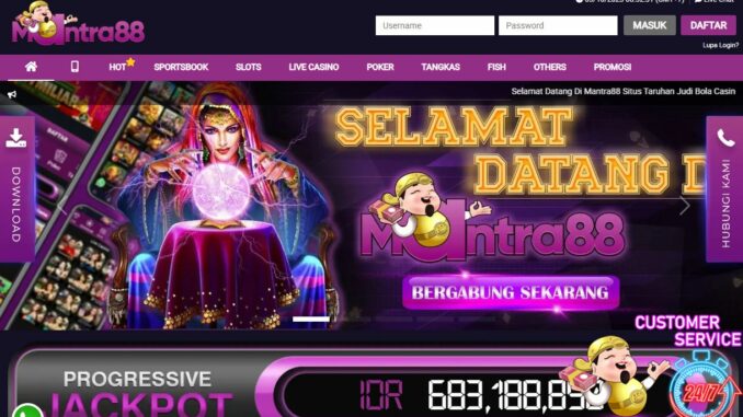 MANTRA88 BONUS SLOT MEMBER BARU 20%